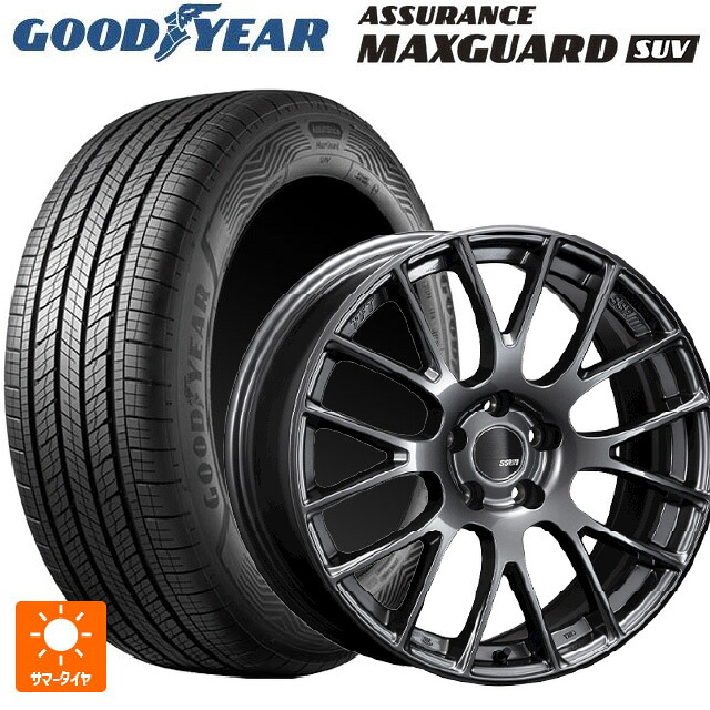 225/55R19 99V グッドイヤー アシュアランス マックスガード SUV タナベ SSR GTV04 METALLIC GRAY 19-8.5J 国産車用 サマータイヤホイール4本セット