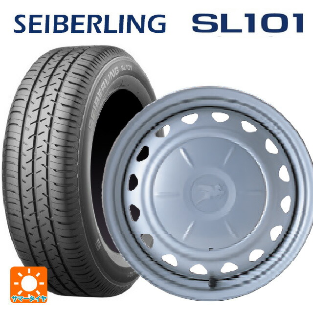 175/65R15 84S セイバーリング セイバーリング SL101(ブリヂストン工場生産） ウェッズ キャロウィン PS603 スチール(シルバー) 15-6J 国産車用 サマータイヤホイール4本セット
