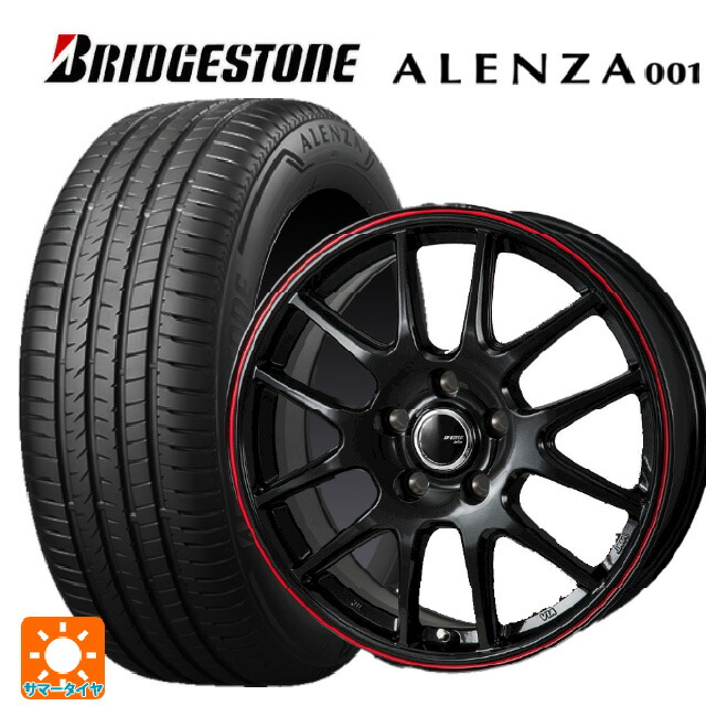 トヨタ アルファード(30系)用 235/50R18 97V ブリヂストン アレンザ001 正規品 ジャパン三陽 ジェイピースタイル ジェファ パールブラック/レッドライン 新品サマータイヤホイール 4本セット|タイヤホイール専門店コニシタイヤ