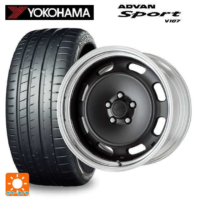 225/40R18 92Y XL ヨコハマ アドバンスポーツ V107 正規品 ワーク シーカー DT MBL 18-7.5J 国産車用 サマータイヤホイール4本セット