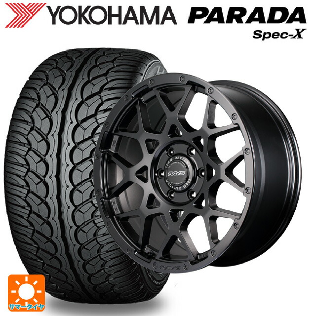 トヨタ ランドクルーザー250(250系)用 275/55R20 117V ヨコハマ パラダ PA02 レイズ チームデイトナ M8 ブラックエディション BOJ 新品サマータイヤホイール 4本セット