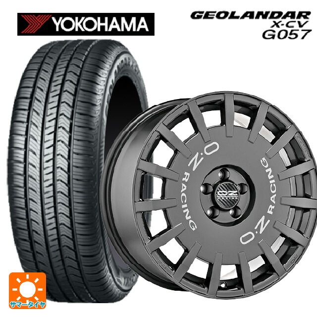 トヨタ プリウス(60系)用 225/45R19 96W XL ヨコハマ ジオランダー X-CV G057 正規品 オーゼット レーシング ラリーレーシング DG 新品サマータイヤホイール 4本セット