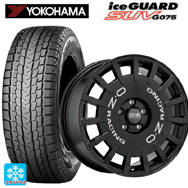 マツダ CX-80(KL5/KL3系)用 2025年製 235/60R18 107T XL ヨコハマ アイスガードSUV G075 # オーゼット レーシング ラリーレーシング # GBK 新品スタッドレスタイヤホイール 4本セット