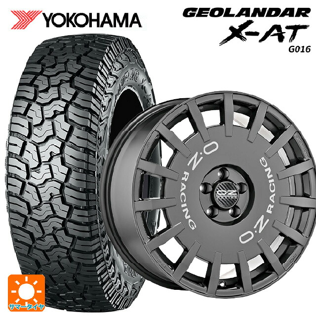 215/70R16 100/97Q ヨコハマ ジオランダー X-AT G016 ブラックレター 正規品 オーゼット レーシング ラリーレーシング DG 16-6.5J 国産車用 サマータイヤホイール4本セット