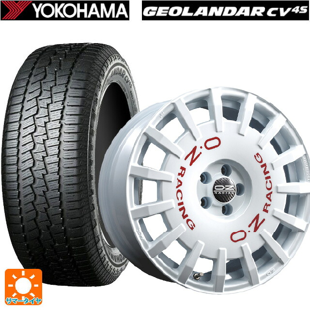 225/65R17 102H ヨコハマ ジオランダー CV G058 正規品 オーゼット レーシング ラリーレーシング WH 17-7J 国産車用 サマータイヤホイール4本セット