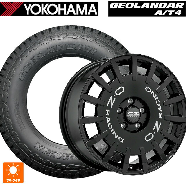 215/60R17 96H ヨコハマ ジオランダー AT4 G018 ブラックレター 正規品 オーゼット レーシング ラリーレーシング GBK 17-7J 国産車用 サマータイヤホイール4本セット|タイヤホイール専門店コニシタイヤ