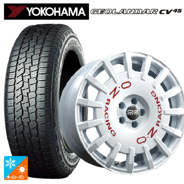 235/55R18 100V ヨコハマ ジオランダー CV 4S G061 正規品 オーゼット レーシング ラリーレーシング WH 18-8J 国産車用 オールシーズンタイヤホイール4本セット|タイヤホイール専門店コニシタイヤ