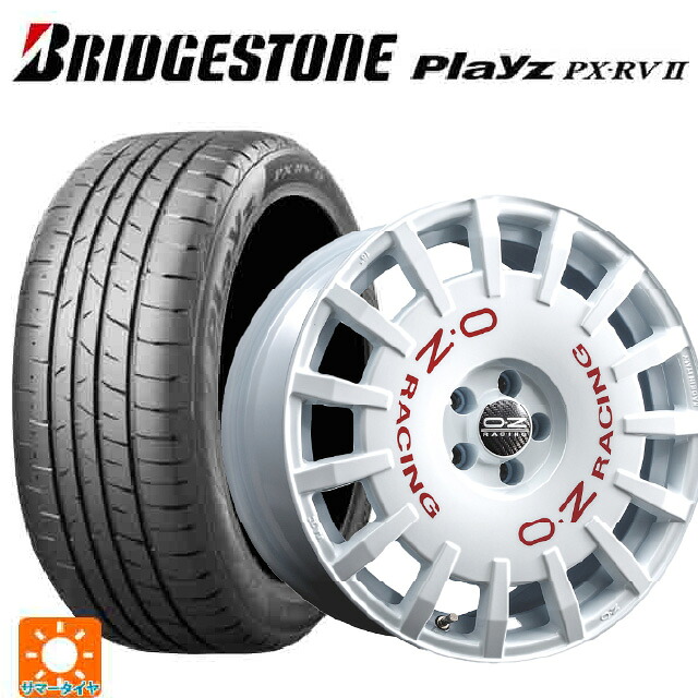 スバル レガシィアウトバック(BS系)用 225/55R18 98V ブリヂストン プレイズ PX-RV2 正規品 # オーゼット レーシング ラリーレーシング WH 新品サマータイヤホイール 4本セット|タイヤホイール専門店コニシタイヤ