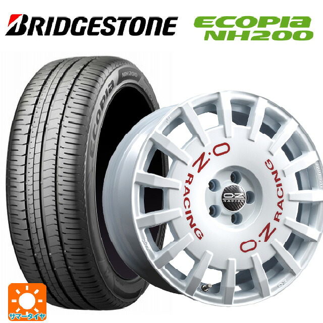 225/45R17 94W XL ブリヂストン エコピア NH200 正規品 オーゼット レーシング ラリーレーシング WH 17-7J 国産車用 サマータイヤホイール4本セット｜タイヤホイール専門店コニシタイヤ