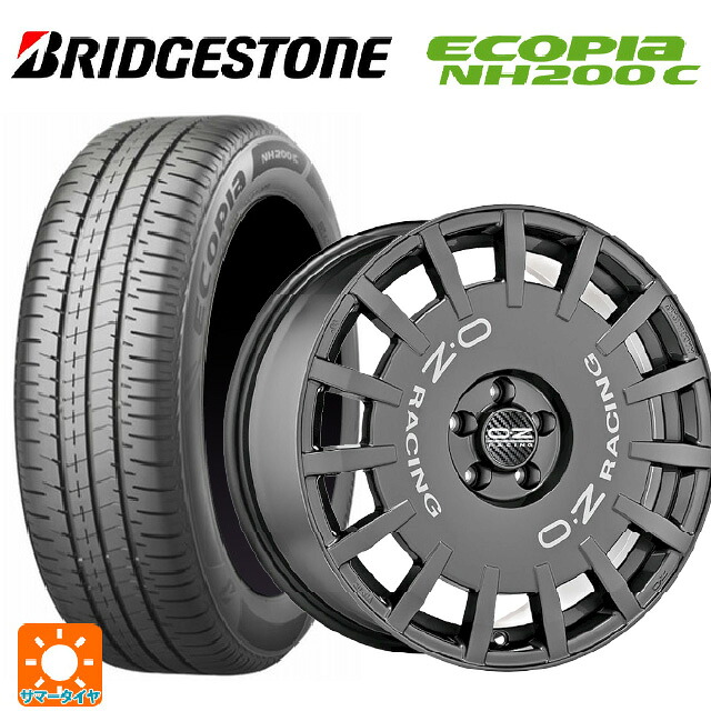 185/55R16 83V ブリヂストン エコピア NH200C 正規品 オーゼット レーシング ラリーレーシング DG 16-6.5J 国産車用 サマータイヤホイール4本セット