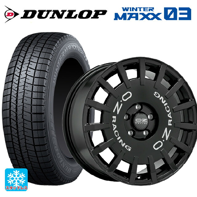 スバル WRX S4(VBH)用 245/40R18 93Q ダンロップ ウィンターマックス 03(WM03) オーゼット レーシング ラリーレーシング # GBK 新品スタッドレスタイヤホイール 4本セット