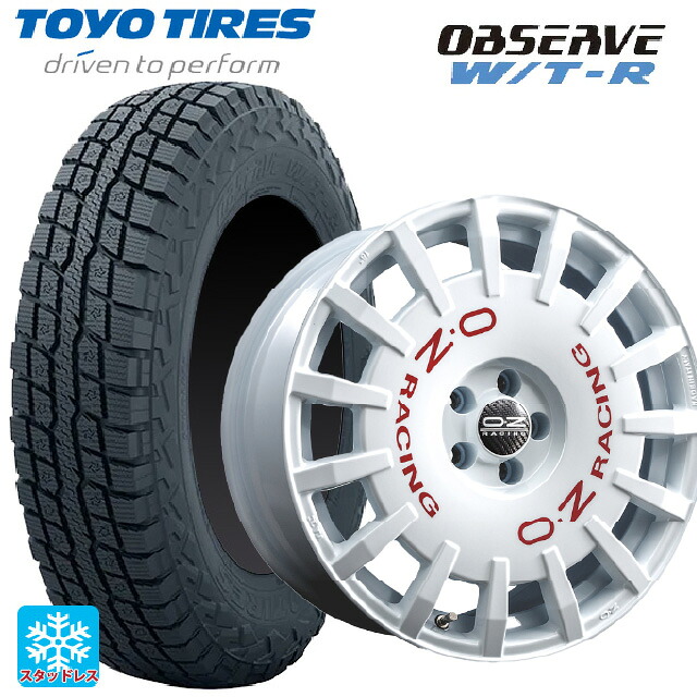 245/65R17 111Q XL トーヨー オブザーブ W/T-R オーゼット レーシング ラリーレーシング WH 17-7J 国産車用 スタッドレスタイヤホイール4本セット|タイヤホイール専門店コニシタイヤ