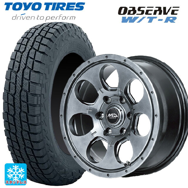 285/70R17 116/113Q トーヨー オブザーブ W/T-R エムアイディー MIDホイール マッドエージェント メタリックグレー 17-7.5J 国産車用 スタッドレスタイヤホイール4本セット｜タイヤホイール専門店コニシタイヤ