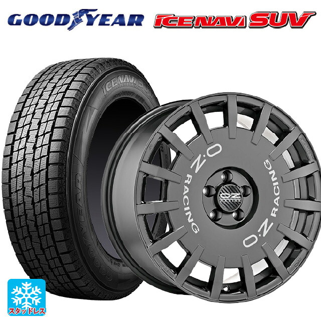 235/65R18 106Q グッドイヤー アイスナビ SUV オーゼット レーシング ラリーレーシング DG 18-8J 国産車用 スタッドレスタイヤホイール4本セット