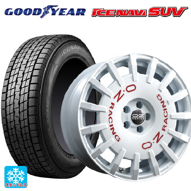 235/65R18 106Q グッドイヤー アイスナビ SUV オーゼット レーシング ラリーレーシング WH 18-8J 国産車用 スタッドレスタイヤホイール4本セット