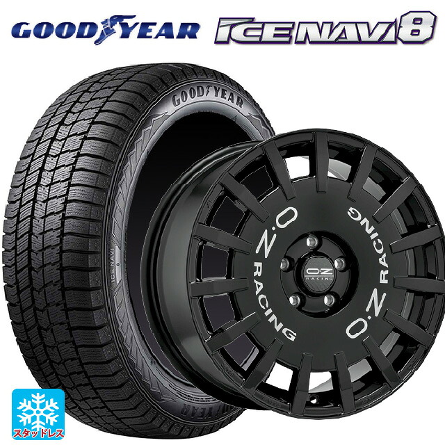 2023年製 195/60R17 90Q グッドイヤー アイスナビ8 # オーゼット レーシング ラリーレーシング GBK 17-7J 国産車用 スタッドレスタイヤホイール4本セット｜タイヤホイール専門店コニシタイヤ