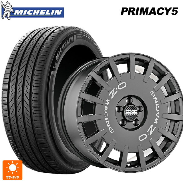 215/50R17 95W XL ミシュラン プライマシー5 正規品 オーゼット レーシング ラリーレーシング DG 17-7J 国産車用 サマータイヤホイール4本セット