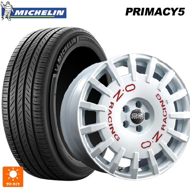 215/50R17 95W XL ミシュラン プライマシー5 正規品 オーゼット レーシング ラリーレーシング WH 17-7J 国産車用 サマータイヤホイール4本セット