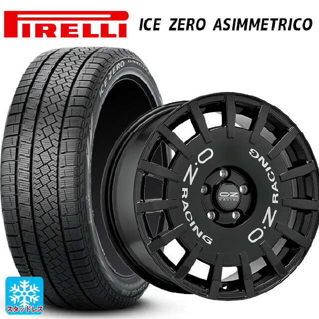 トヨタ プリウス(60系)用 195/60R17 90H ピレリ アイスゼロ アシンメトリコ 正規品 オーゼット レーシング ラリーレーシング GBK 新品スタッドレスタイヤホイール 4本セット