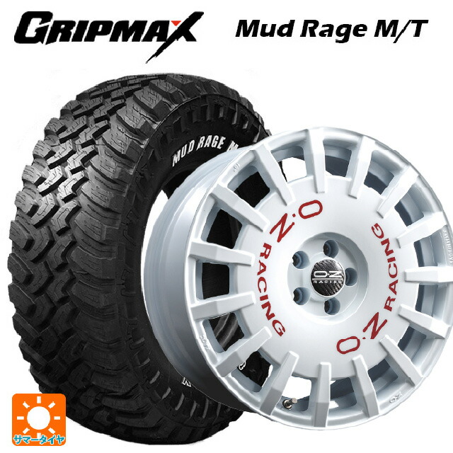 2022年製 235/70R16 106Q グリップマックス マッドレイジ M/T ホワイトレター オーゼット レーシング ラリーレーシング WH 16-6.5J 国産車用 サマータイヤホイール4本セット