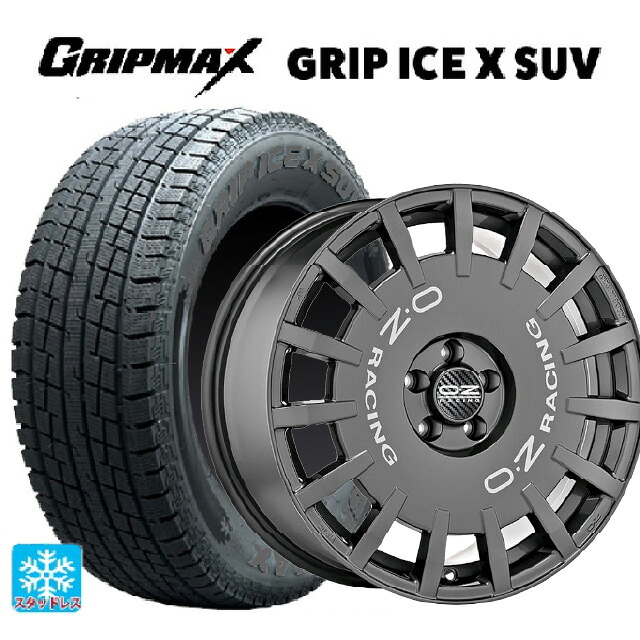 スバル レガシィアウトバック(BS系)用 225/60R18 104H XL グリップマックス グリップアイスX SUV ブラックレター # オーゼット レーシング ラリーレーシング DG 新品スタッドレスタイヤホイール 4本セット|タイヤホイール専門店コニシタイヤ