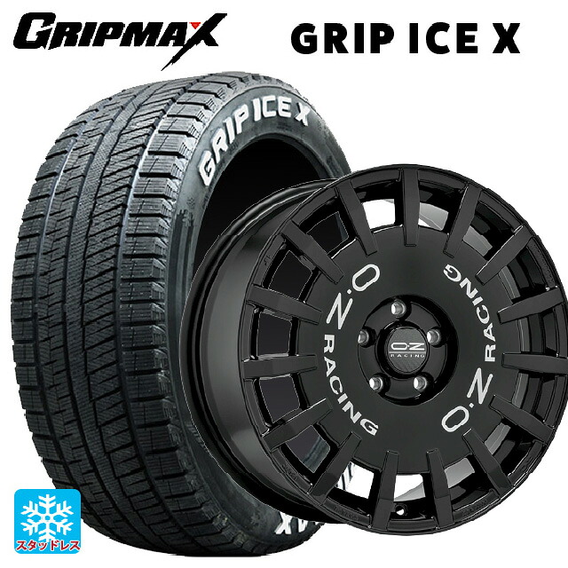 195/60R17 90T グリップマックス グリップアイスX ホワイトレター # オーゼット レーシング ラリーレーシング GBK 17-7J 国産車用 スタッドレスタイヤホイール4本セット｜タイヤホイール専門店コニシタイヤ