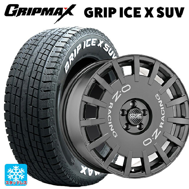 トヨタ ハリアー(80系)用 2024年製 225/60R18 104H XL グリップマックス グリップアイスX SUV ホワイトレター # オーゼット レーシング ラリーレーシング DG 新品スタッドレスタイヤホイール 4本セット|タイヤホイール専門店コニシタイヤ