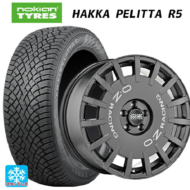 スバル WRX S4(VBH)用 245/40R18 97T XL ノキアン ハッカペリッタR5 オーゼット レーシング ラリーレーシング DG 新品スタッドレスタイヤホイール 4本セット