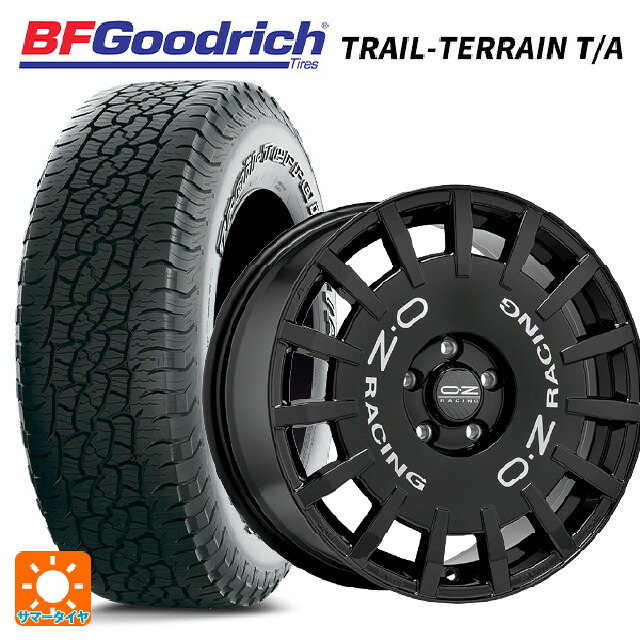 245/65R17 111T XL BFグッドリッチ トレイルテレーン T/A ホワイトレター 正規品 オーゼット レーシング ラリーレーシング GBK 17-7J 国産車用 サマータイヤホイール4本セット