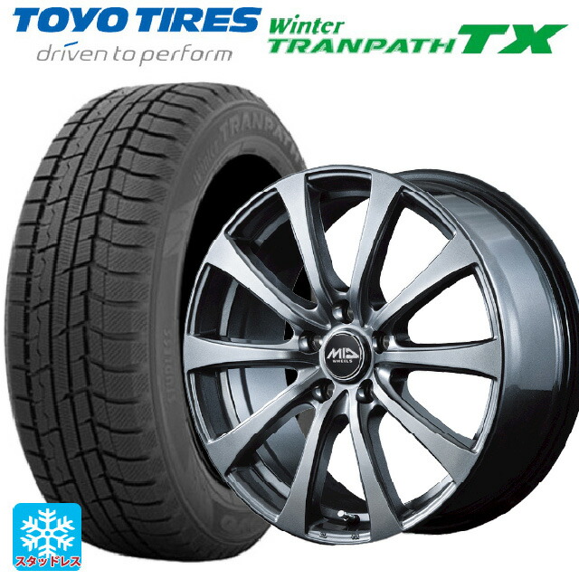 2024年製 165/65R14 79Q トーヨー ウインタートランパス TX # エムアイディー MIDホイール G10 メタリックグレー 14-4.5J 国産車用 スタッドレスタイヤホイール4本セット
