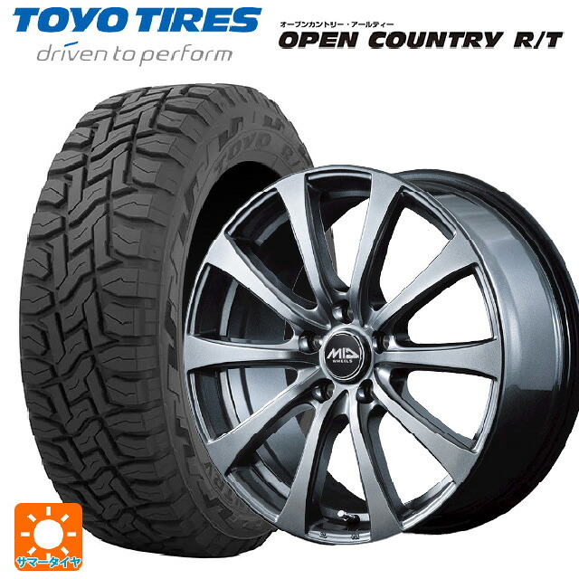 ミツビシ デリカD:5(3DA系)用 215/70R16 100Q トーヨー オープンカントリー RT ブラックレター エムアイディー MIDホイール G10 メタリックグレー 新品サマータイヤホイール 4本セット 70,054円