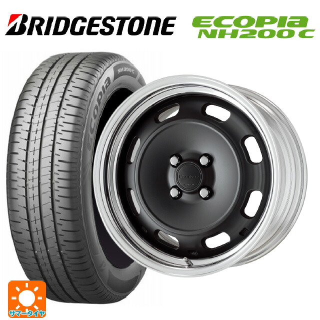 195/45R17 81W ブリヂストン エコピア NH200C 正規品 ワーク シーカー DT MBL 17-7J 国産車用 サマータイヤホイール4本セット