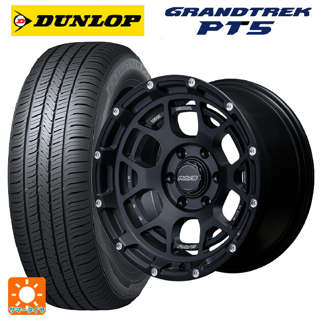 トヨタ ランドクルーザープラド(150系)用 265/60R18 110V ダンロップ グラントレックPT5 レイズ チームデイトナ M6 BPL 新品サマータイヤホイール 4本セット