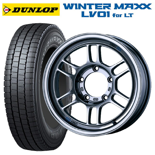スズキ ジムニーノマド(JC74W)用 225/70R16 117/115N ダンロップ ウィンターマックス LV01 for VAN エンケイ オールロード RPT1 SBC 新品スタッドレスタイヤホイール 4本セット|タイヤホイール専門店コニシタイヤ