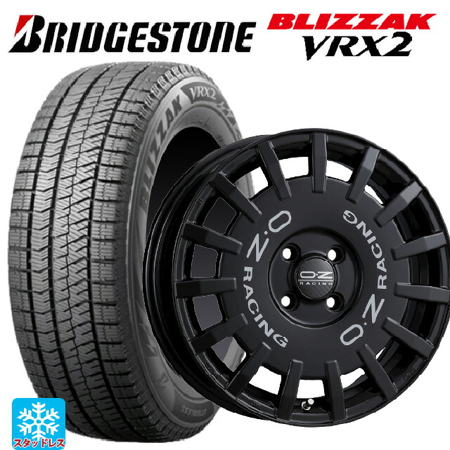 2024年製 195/60R16 89Q ブリヂストン ブリザック VRX2 正規品 オーゼット レーシング ラリーレーシング マットブラック 16-7J 国産車用 スタッドレスタイヤホイール4本セット 131,010円