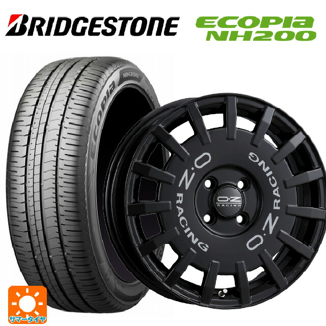 205/65R16 95H ブリヂストン エコピア NH200 正規品 オーゼット レーシング ラリーレーシング マットブラック 16-7J 国産車用 サマータイヤホイール4本セット|タイヤホイール専門店コニシタイヤ