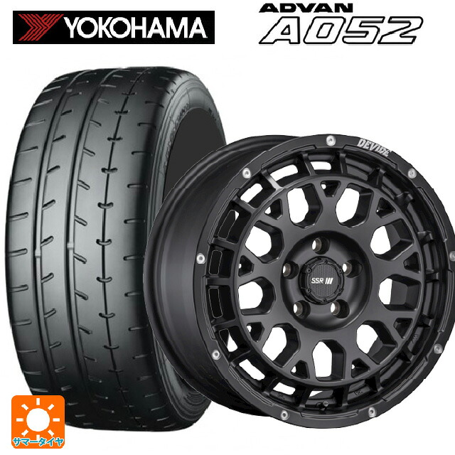 235/45R17 97W XL ヨコハマ アドバン A052 正規品 タナベ SSR ディバイド GM フラットブラック 17-7.5J 国産車用 サマータイヤホイール4本セット