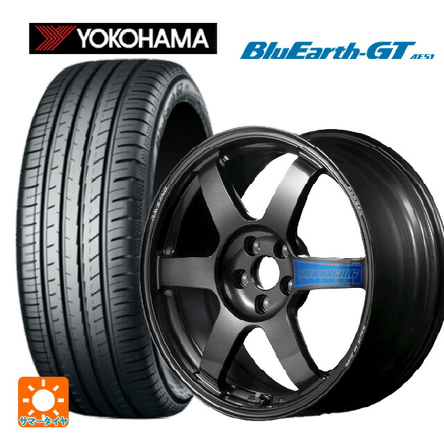 205/55R17 95V XL ヨコハマ ブルーアースGT AE51 レイズ ボルクレーシング TE37サーガ クラブレーサー DB 17-7.5J 国産車用 サマータイヤホイール4本セット|タイヤホイール専門店コニシタイヤ