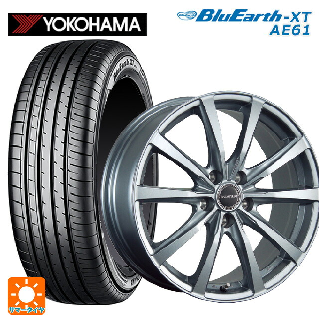 225/50R18 95V ヨコハマ ブルーアースXT AE61 ブリヂストン バルミナ LS10 SG 18-7J 国産車用 サマータイヤホイール4本セット