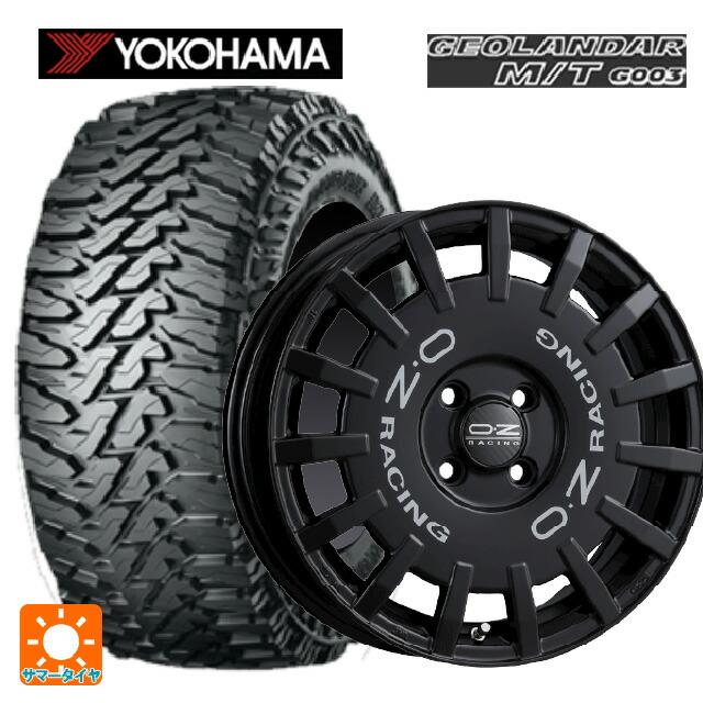 225/75R16 115/112Q ヨコハマ ジオランダー M/T G003 正規品 オーゼット レーシング ラリーレーシング マットブラック 16-7J 国産車用 サマータイヤホイール4本セット 107,055円