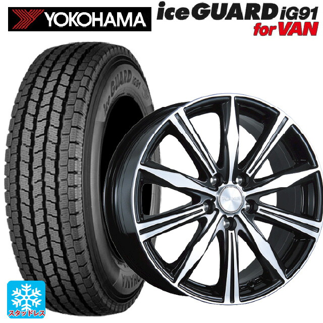 2025年製 155/80R14 88/86N ヨコハマ アイスガード IG91 for VAN ブリヂストン バルミナ K10 B/N 14-5.5J 国産車用 スタッドレスタイヤホイール4本セット