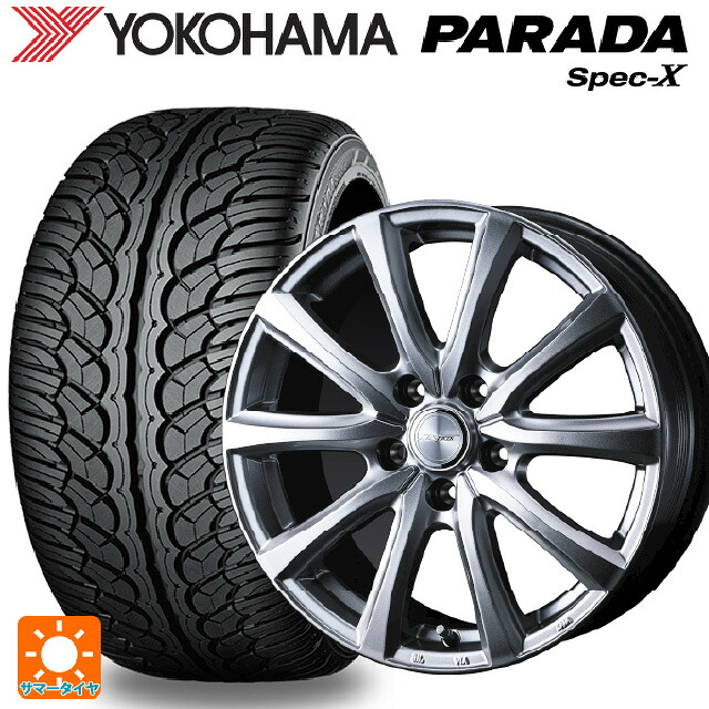トヨタ bZ4X(11/15系)用 235/60R18 103V ヨコハマ パラダ PA02 ウェッズ ジョーカー スマッシュ メタリックシルバー 新品サマータイヤホイール 4本セット|タイヤホイール専門店コニシタイヤ