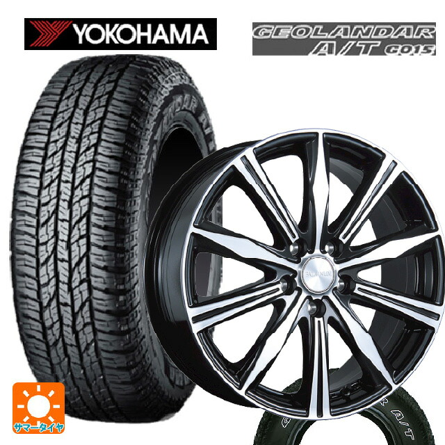 225/75R16 115/112R ヨコハマ ジオランダー A/T G015 ホワイトレター 正規品 ブリヂストン バルミナ K10 B/N 16-6.5J 国産車用 サマータイヤホイール4本セット