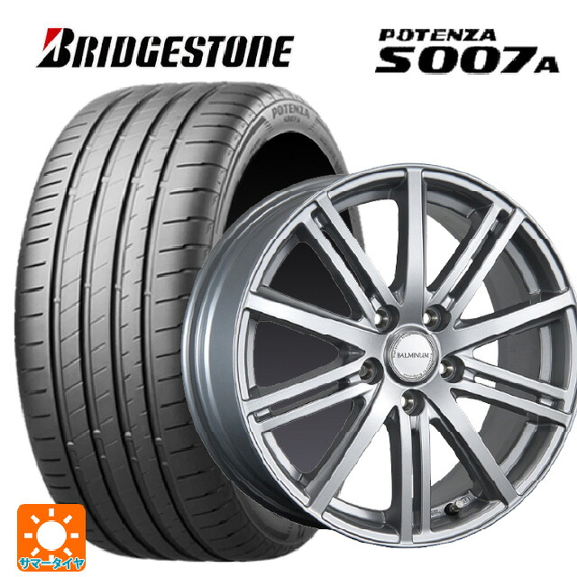 245/35R18 92Y XL ブリヂストン ポテンザ S007A 正規品 ブリヂストン バルミナ BR10 S 18-7.5J 国産車用 サマータイヤホイール4本セット