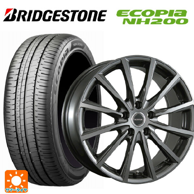 215/60R16 95H ブリヂストン エコピア NH200 正規品 ブリヂストン バルミナ AR12 GM2 16-6.5J 国産車用 サマータイヤホイール4本セット