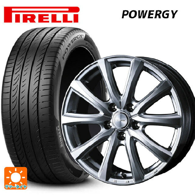 トヨタ シエンタ(10系)用 185/65R15 88H ピレリ パワジー 正規品 ウェッズ ジョーカー スマッシュ メタリックシルバー 新品サマータイヤホイール 4本セット