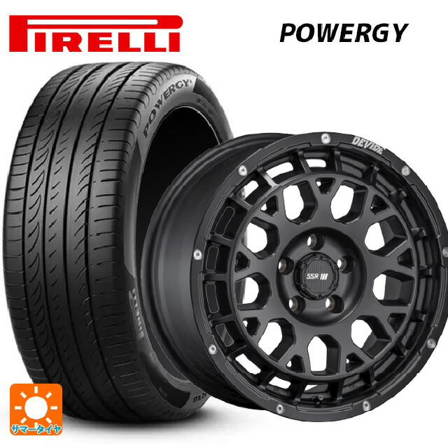 205/55R17 95W XL ピレリ パワジー 正規品 タナベ SSR ディバイド GM フラットブラック 17-7.5J 国産車用 サマータイヤホイール4本セット｜タイヤホイール専門店コニシタイヤ