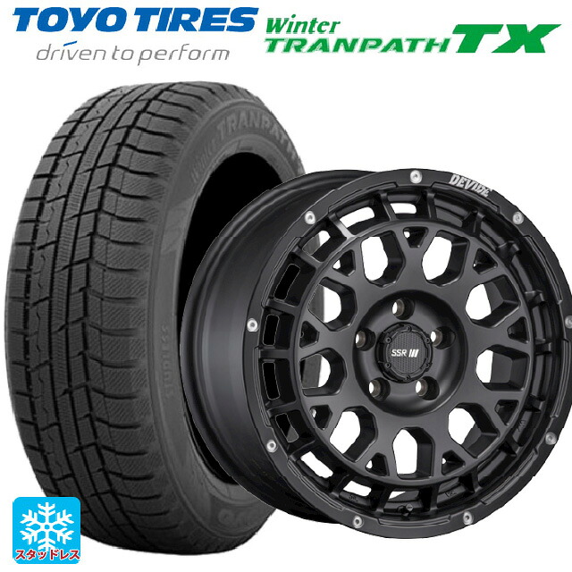 2024年製 165/65R14 79Q トーヨー ウインタートランパス TX # タナベ SSR ディバイド GM フラットブラック 14-4.5J 国産車用 スタッドレスタイヤホイール4本セット