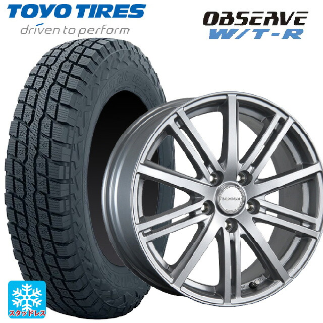 225/70R16 102/99Q トーヨー オブザーブ W/T-R ブリヂストン バルミナ BR10 S 16-6.5J 国産車用 スタッドレスタイヤホイール4本セット｜タイヤホイール専門店コニシタイヤ