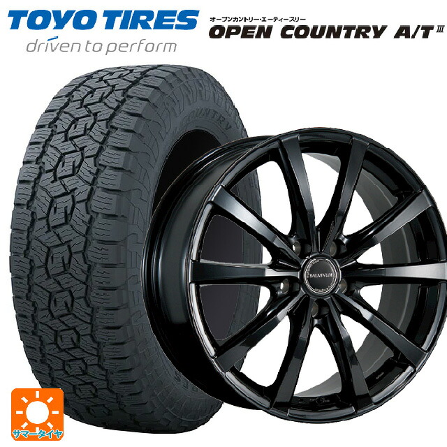 225/70R16 103H トーヨー オープンカントリー AT3 ブラックレター ブリヂストン バルミナ LS10 B 16-6J 国産車用 サマータイヤホイール4本セット｜タイヤホイール専門店コニシタイヤ